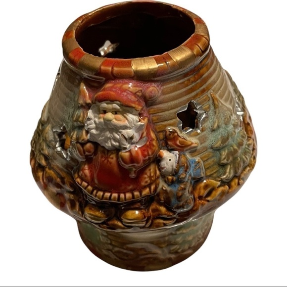 SANTA tea lamp-2 pc, Potter’s Garden - Picture 2 of 10